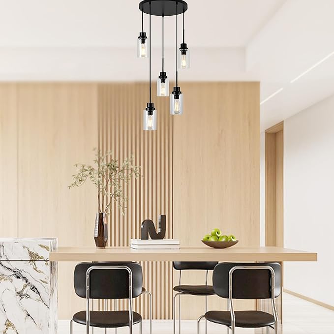 5-Light Kitchen Island Dimmable Pendant Lights - Image 6
