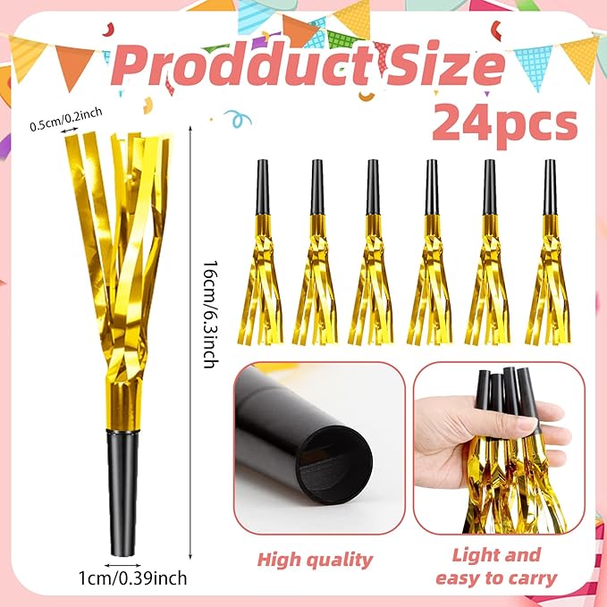 Party Blowers, Blow Horns Whistles - Image 2