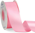 Ribbli Pink Double Faced Satin Ribbon, 1-1/2” x Continuous 25 Yards, Use by Ribbli