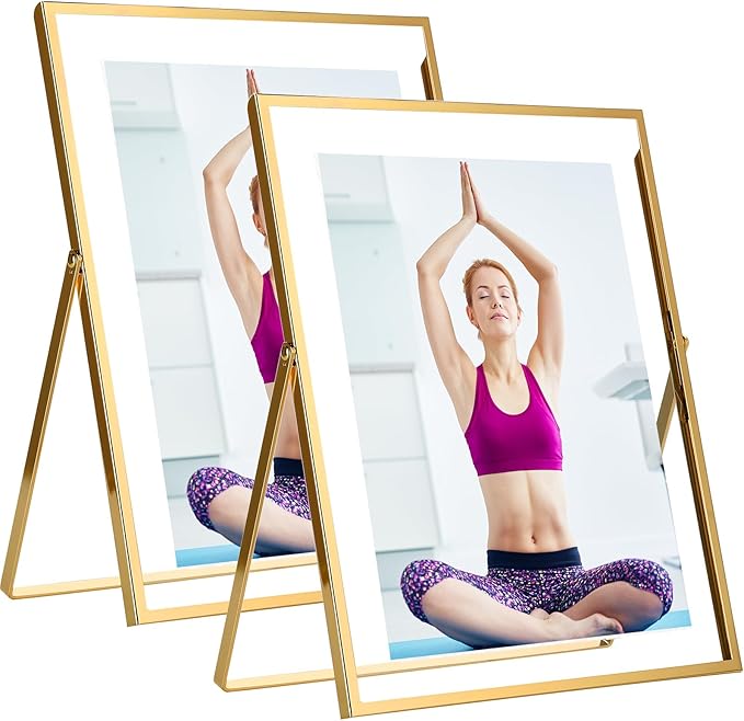 Gold 8x10'' Floating Frame Set of 2, by YiPinYin