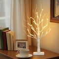 Vanthylit Lighted Birch Tree Battery Powered Tabletop Tree Decorations by Vanthylit