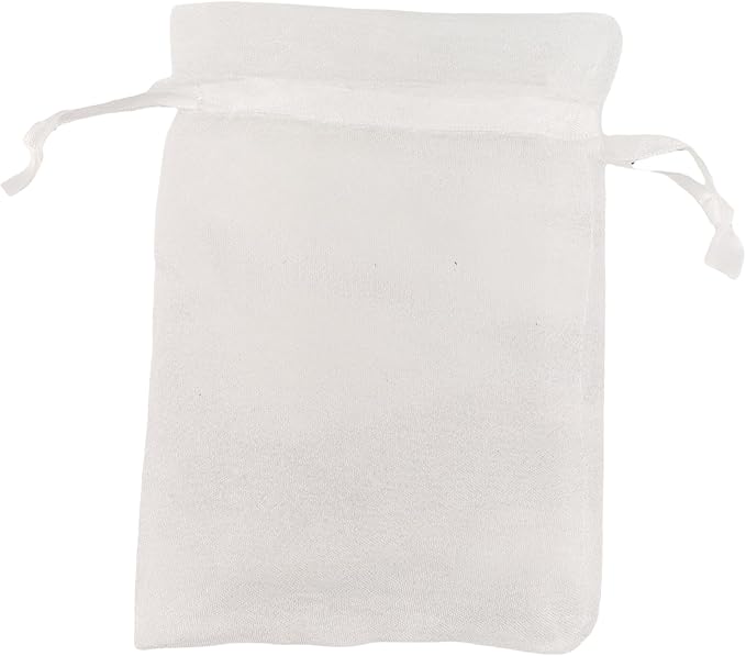 QIANF 20 Pcs 6x9 White Sheer Organza Gift Bags - Image 3