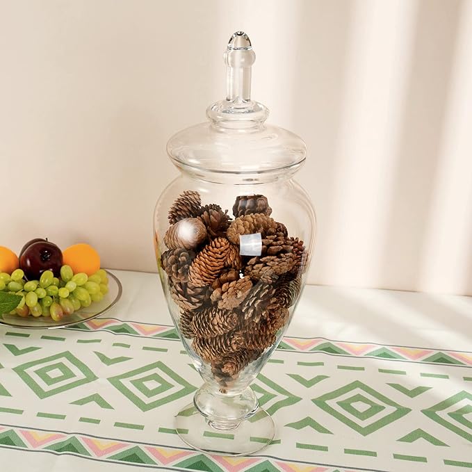 Glass Large Apothecary Jars, Decorative Wedding Candy Organizer Canisters - Image 6