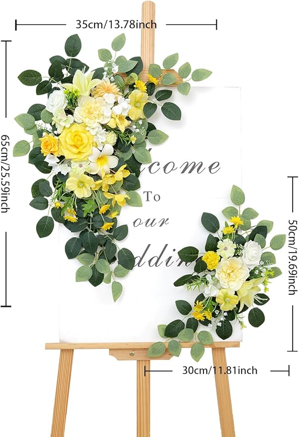 Pack of 2 Faux Flowers, Wedding Arch Flowers, Wisteria Hanging Flowers - Image 5