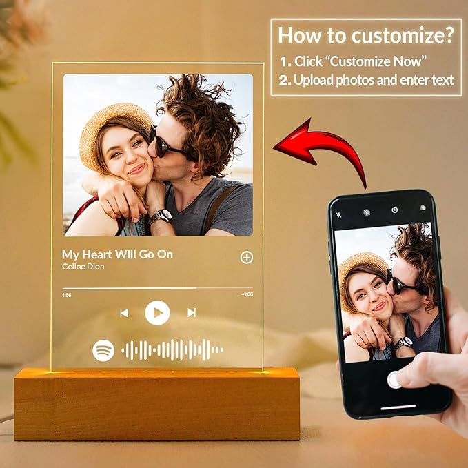Custom Spotify Plaque, Customized Acrylic Song Plaque/Glass Album Cover - Image 2
