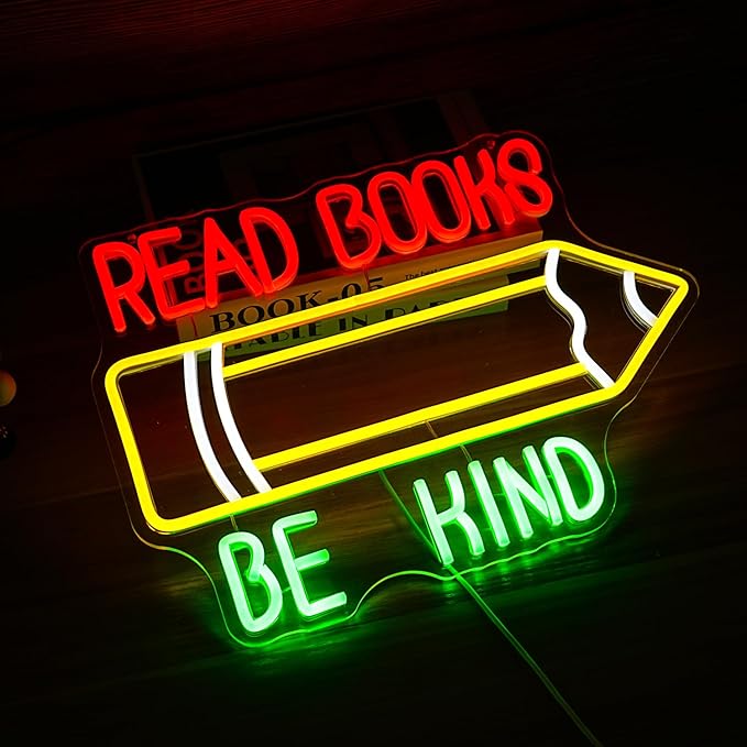 Read Books Be Kind Neon Sign Pencil Led Neon Light - Image 5