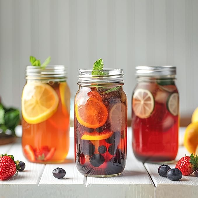 ComSaf Large Mason Jars 64oz Half Gallon 3 Pack, Wide Mouth Mason Jars - Image 6