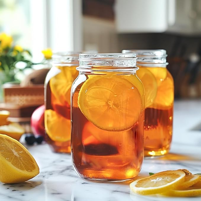 ComSaf Wide Mouth Mason Jars 32 oz - Image 7