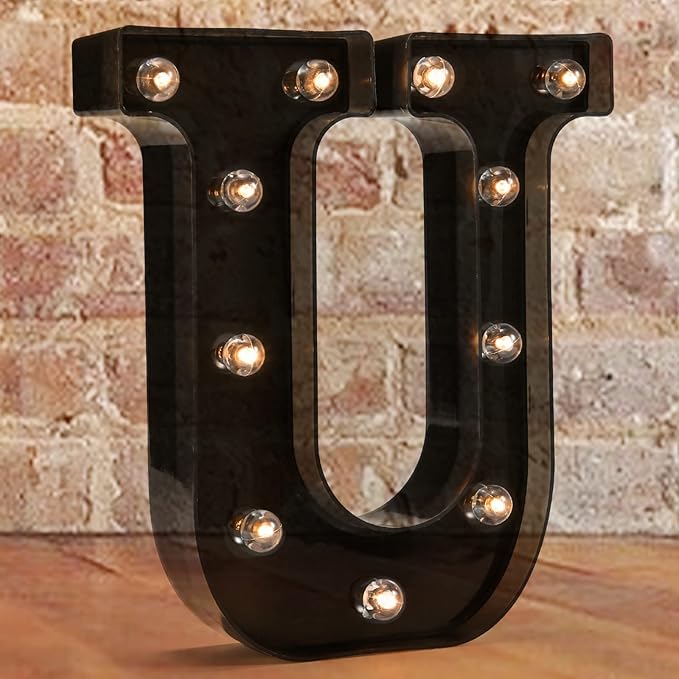Decorative LED Illuminated Letter Marquee Sign by Pooqla
