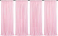 Pink Sequin Backdrop Curtains 4 Panels 2FTx8FT by HMQIANG
