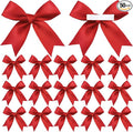 50 Pieces Gift Wrap Bows Premium Satin Ribbon Bows 3.3 Inch Craft Bows by Unknown