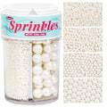 White Edible Sugar Pearl Sprinkles by Joyvitas