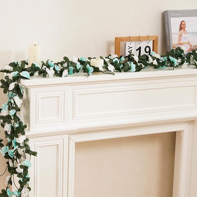 8 Pcs 65.6 Ft Flower Garland Rose Vines, Rose Garland - Image 6