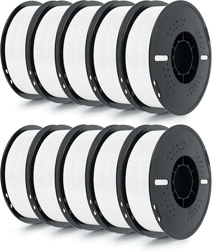 Kingroon 10KG White PLA Filament 1.75mm 3D Printer Filament Pla Filament by PrintsPerfectAlways