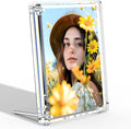 NIUBEE 5x7 Acrylic Picture Frames, Diamond Edge Design, Portrait and Landscape by NIUBEE