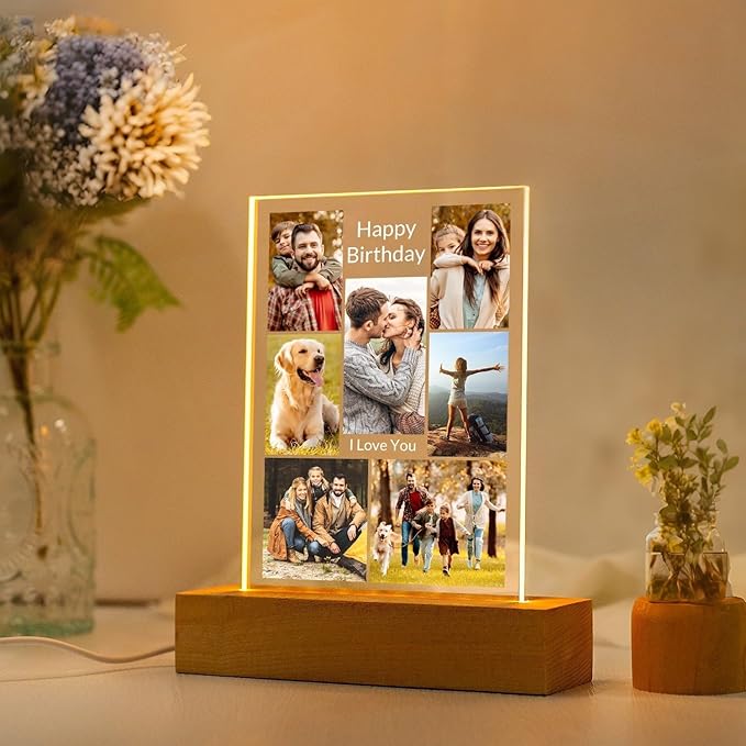 Personalized Birthday Gifts for Women and Men, Custom Picture Frames - Image 3
