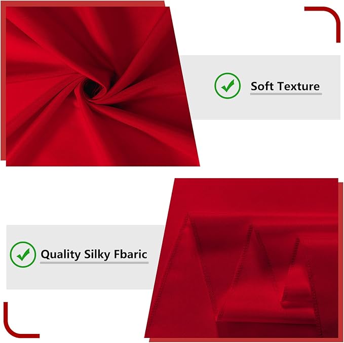 10ft x 7ft Red Backdrop Curtains - Image 5
