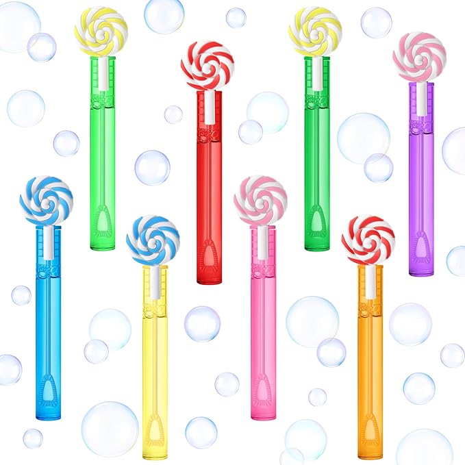 AFZMON 24 Candyland Party Favors Bubble Wands by AFZMON