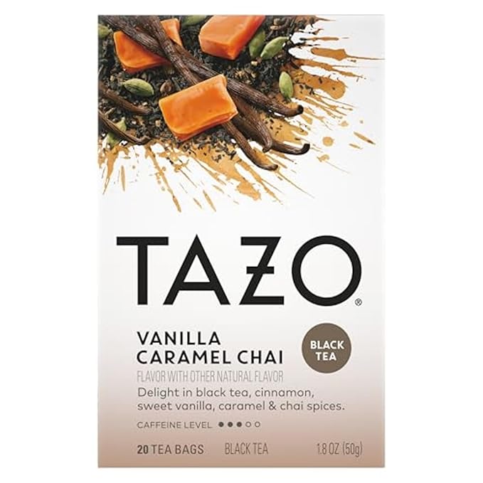 TAZO Chai Tea Bags, Vanilla Caramel Chai, Caffeinated tea, 120 Total Bags - Image 3