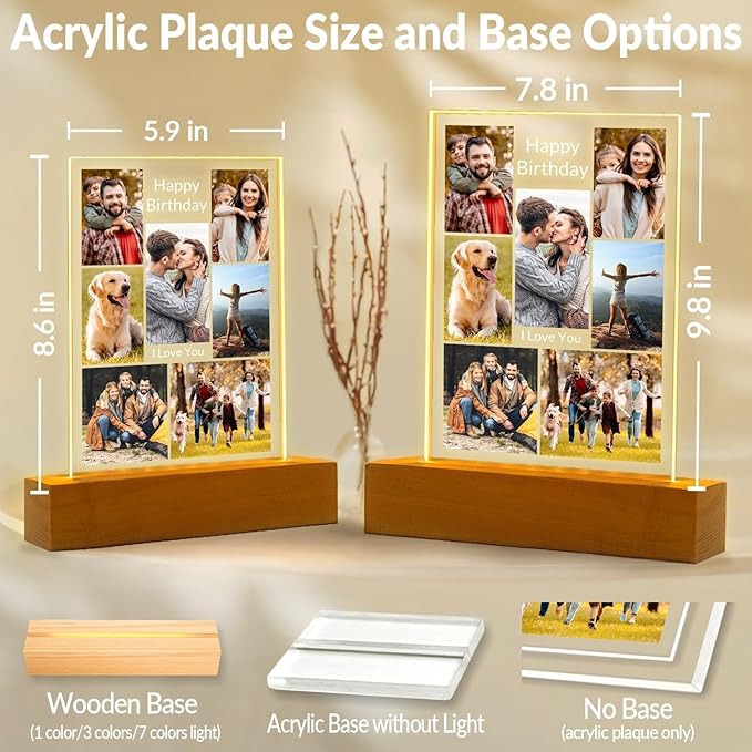 Personalized Birthday Gifts for Women and Men, Custom Picture Frames - Image 7