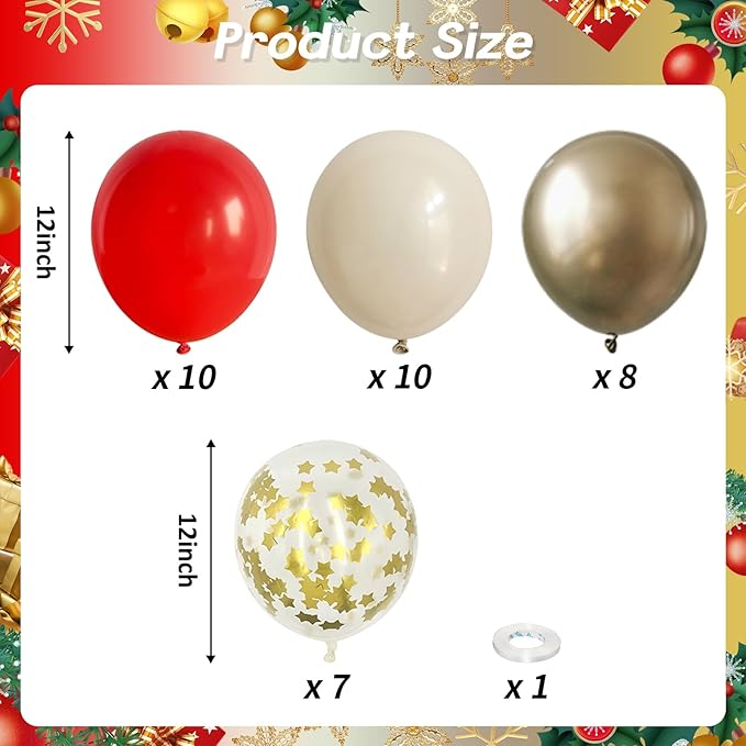 Red and White Balloons Set - Image 2