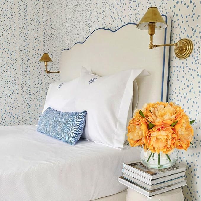 Hollyone Orange Peonies Fall Flowers Artificial - Image 6
