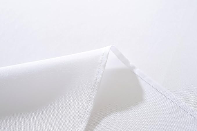Craft And Party Rectangle Tablecloth, 60 x 102 Inch White Tablecloth, 6ft - Image 6