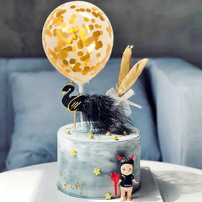 Gold Confetti Balloons - Image 3