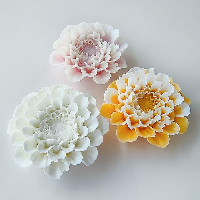 Silicone Dahlia Flower Mold by EVERELAMSiliconeMolds