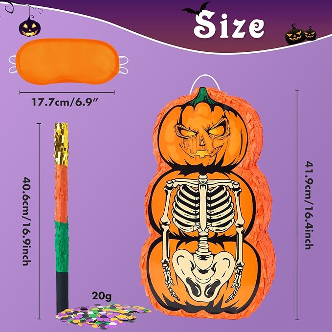 WERNNSAI Halloween Skull Piñata - Image 4