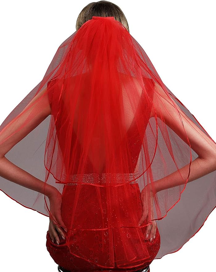 Women's Short Wedding Veils - Image 7