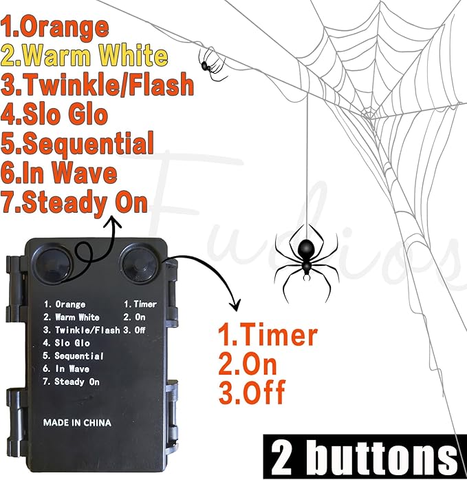 Fudios Halloween Black Branch Lights - Image 4