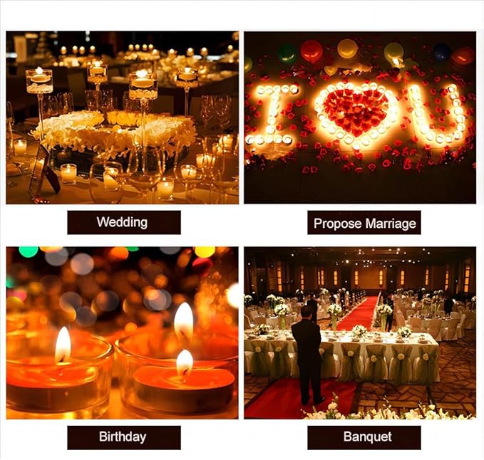Rechargeable LED Tea Lights, Flickering Flameless Candles - Image 6