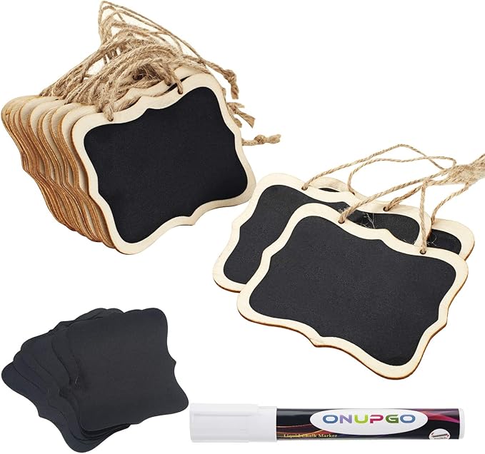 ONUPGO 16 Pack Chalkboard Tags by ONUPGO
