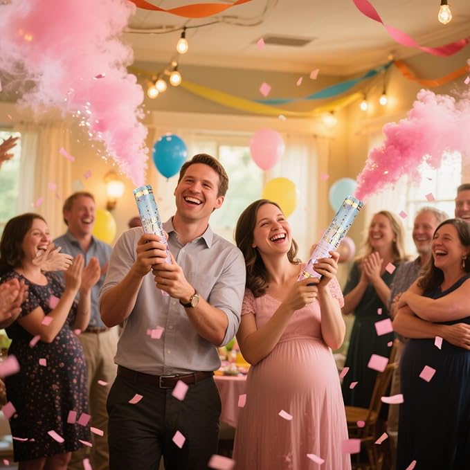 Previvo Gender Reveal Confetti Powder Cannon - Image 4