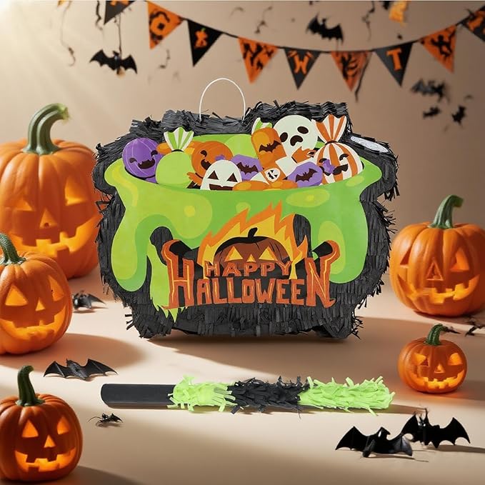 Halloween Witch's Cauldron Pinatas Bundle - Image 4
