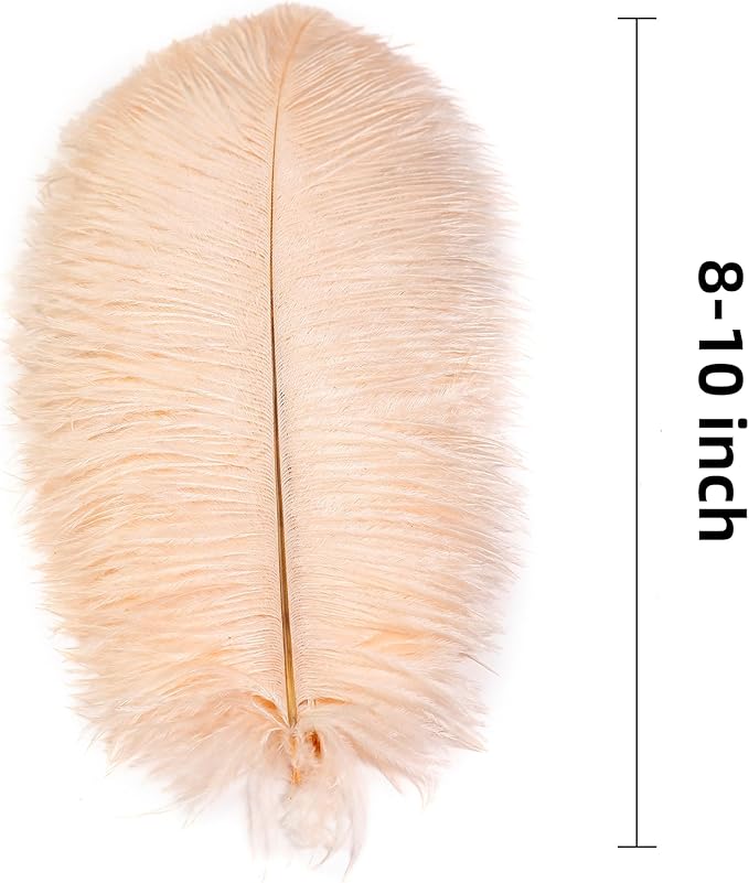 Ballinger Light Salmon Ostrich Feathers - Image 3