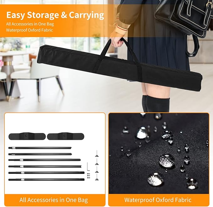 FUDESY 10x8 ft Backdrop Banner, Heavy Duty Adjustable Background Stand Kit - Image 5