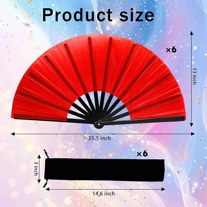 13inch Large Rave Fan Popping Clacking Fans - Image 2