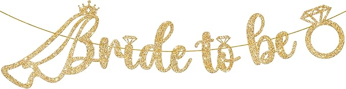 KatchOn, Glitter Bride to Be Banner Gold by KatchOn