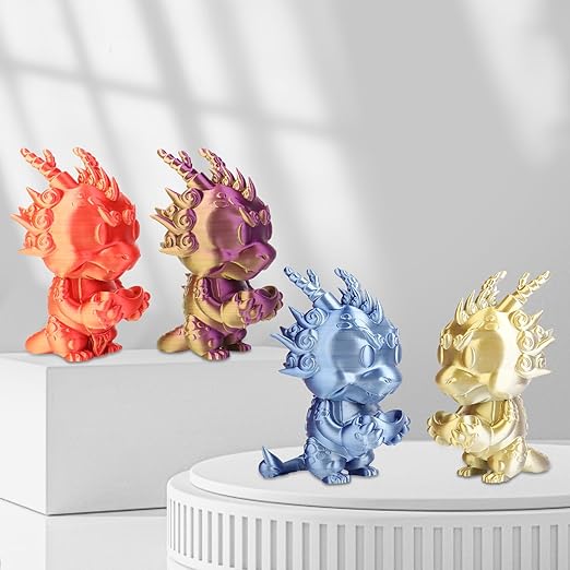 Silk PLA Filament 1.75mm Purple Gold Dual Color PLA 3D Printer Filament 2 in 1 - Image 7