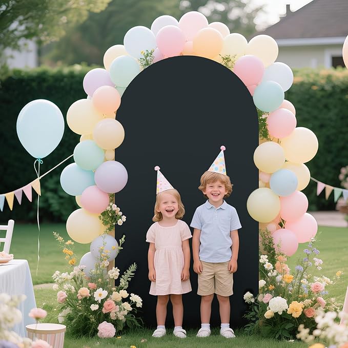 Ledido Wedding Arch Backdrop Cover 6FT Arch Covers Fitted Stretchy Spandex - Image 3