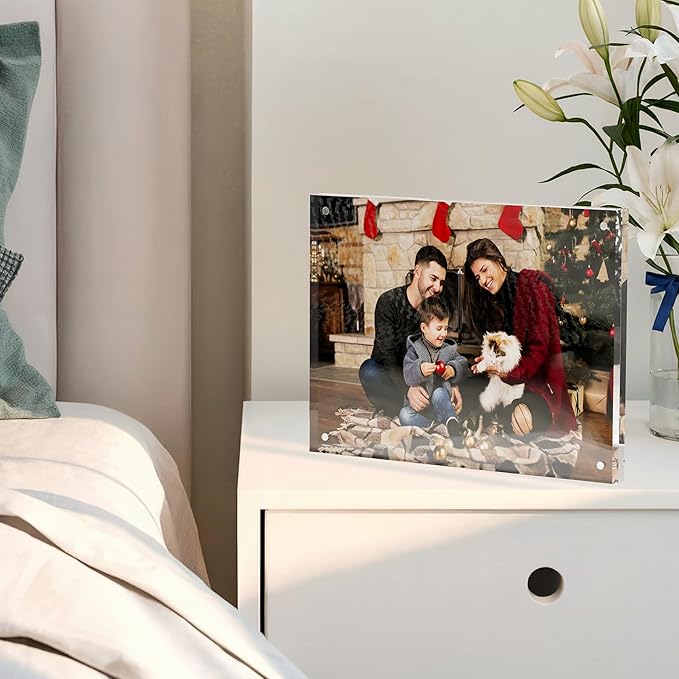 6x8 Acrylic Picture Frame 3 Pack, Desktop Display Decor Gift - Image 6