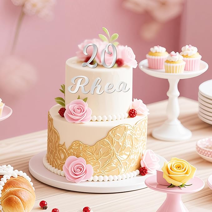 126 PCS Custom Name Cake Topper Acrylic Letters DIY Personalized A-Z & 0-9 - Image 6