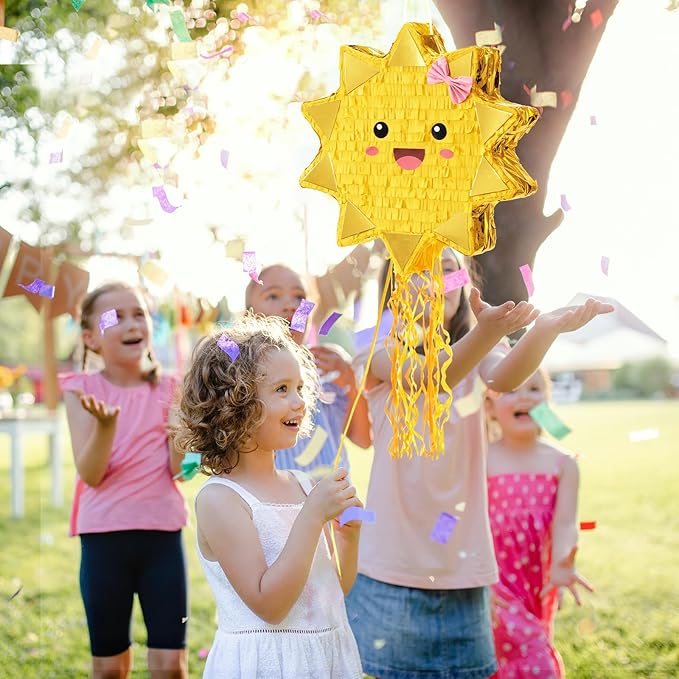 WERNNSAI Sun Pinata-Sunshine Party Decorations pull string Sun Pinata - Image 6