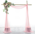 VDS Pack of 3 Panel Wedding Arch Draping Fabric Sheer Chiffon Fabric Drapery by VDS