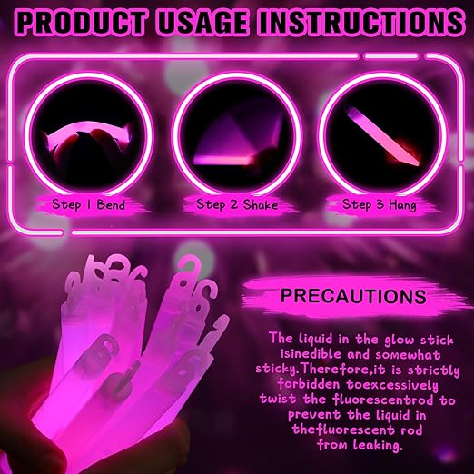 Sotiff 48 Pcs Bright 6 Inch Large Glow Sticks Bulk Emergency Glow in The Dark - Image 3