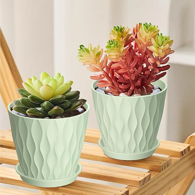12 Pack 4 Inch Small Plant Pots - Image 6