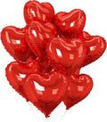 Red Heart Balloons, 18Inch Helium Polyester Film Balloon by GRESATEK