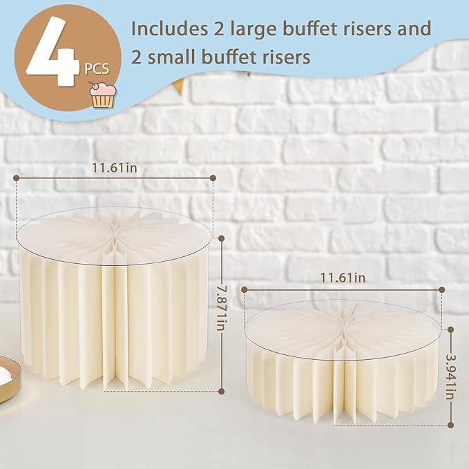 4 Pcs Buffet Risers, Food Risers - Image 2